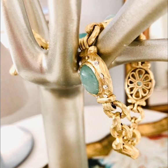 Chrysoprase green Modern vintage Demi Parure set - Picture 10 of 10